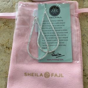 Brand new Sheila Fajl Crystal Oval Earring.